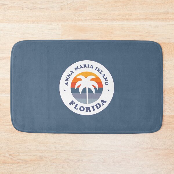 Item preview, Anna Maria Island, Florida Retro FL Sunset palm Tree Logo Badge Roundlet designed and sold by palmettodigital.