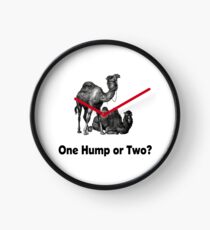 Funny Camels One Hump or Two Clock