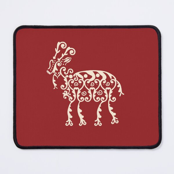 Item preview, Yule Goat Retro Christmas Pattern designed and sold by retroyule.
