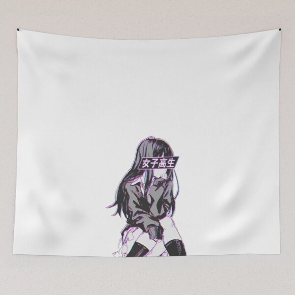 Item preview, ANIME SAD GIRL AESTHETIC GLITCH SCHOOL GIRL designed and sold by Estroic.