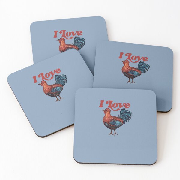 Item preview, I Love roosters designed and sold by FrictionMaxxing.
