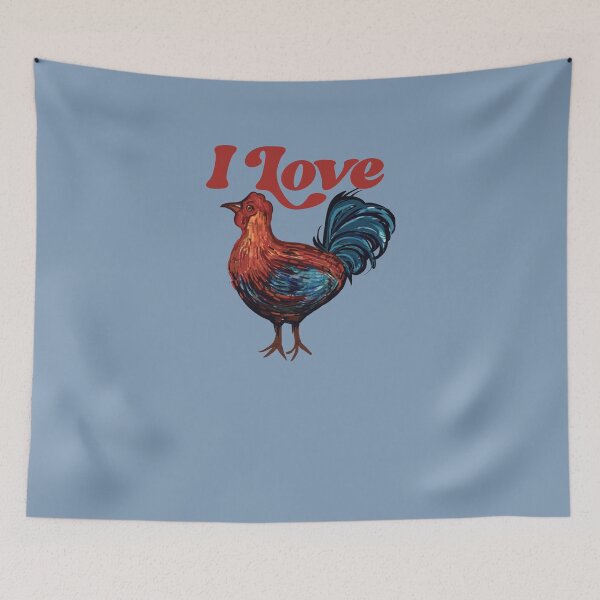 Item preview, I Love roosters designed and sold by FrictionMaxxing.