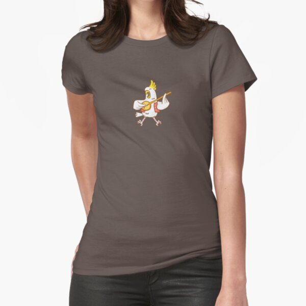 Aussie Cockatoo Fitted T-Shirt