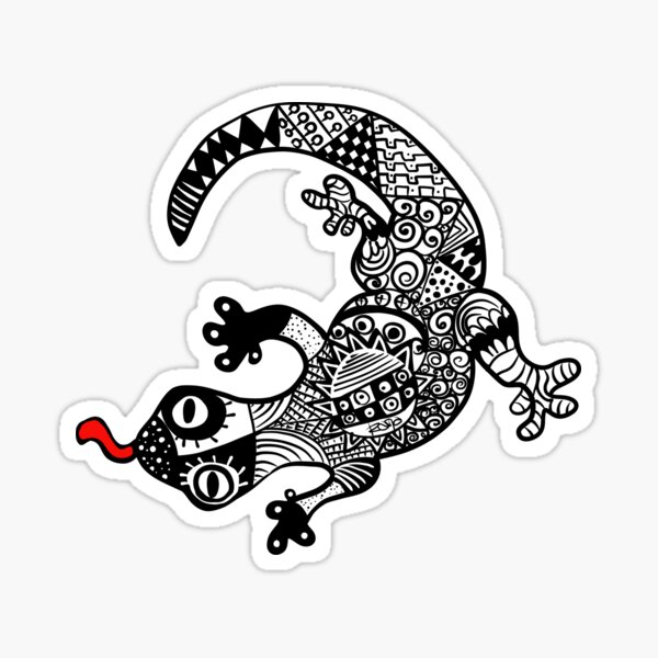 Gecco with pattern Sticker