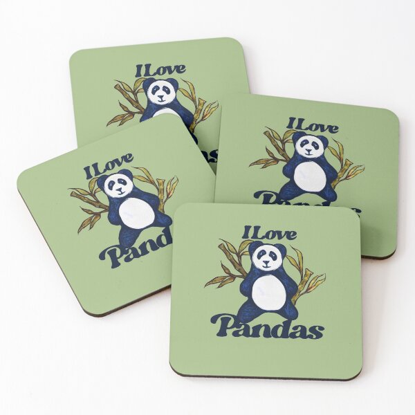 Artikelvorschau, I Love Pandas entworfen und verkauft von FrictionMaxxing.