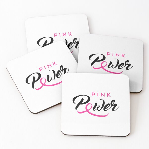 Item preview, Pink Power Ribbon Text for Breast Cancer Awareness designed and sold by WearWolfDesigns.