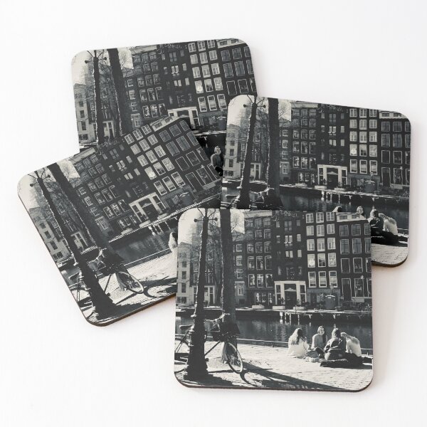 Item preview, Amsterdam city travel photography, Amsterdam canal houses. designed and sold by Noel Ali ⭐⭐⭐⭐⭐.