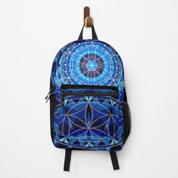 Item preview, Cosmic Blue Flower of Life Mandala  designed and sold by shantilovesart.