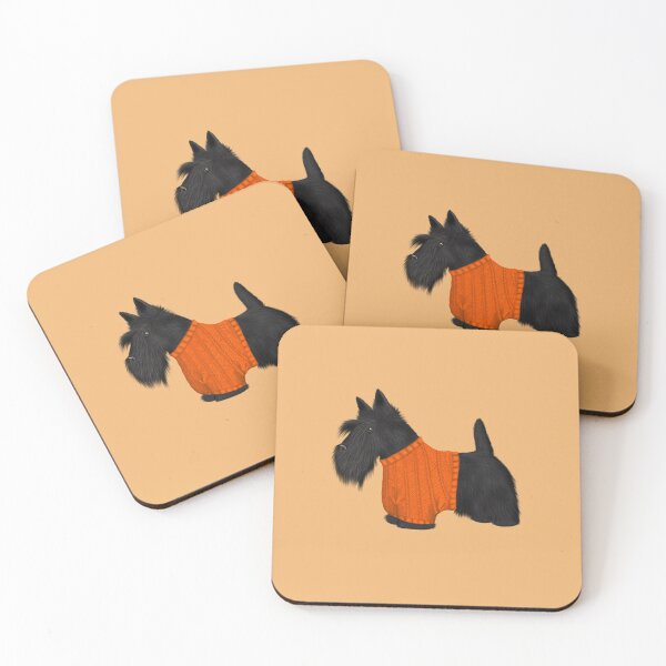 Item preview, Scotty Dog in Orange Jumper designed and sold by Kittys-Art.