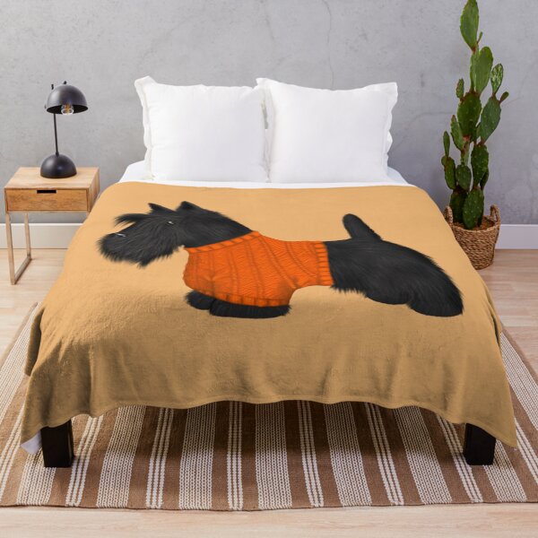 Item preview, Scotty Dog in Orange Jumper designed and sold by Kittys-Art.