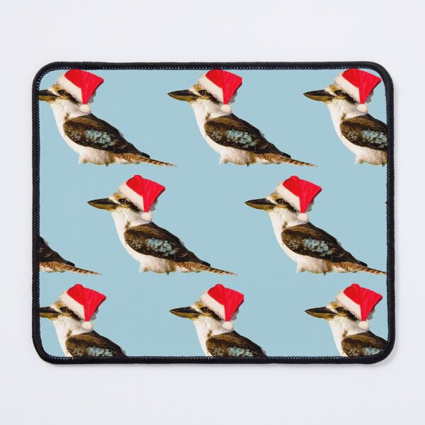 Item preview, Kookaburra, Christmas Kookaburra on Pale Blue background designed and sold by Ohlordi.