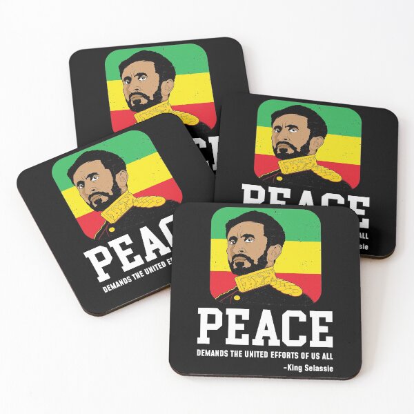 Item preview, Peace Rastafari Black History Month King Haile Selassie I Design designed and sold by DoorlyLoveHaile.