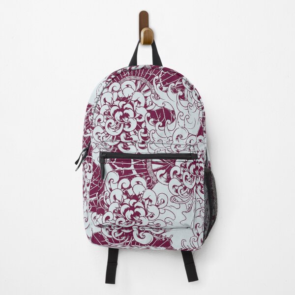 Item preview, Seamless japanese purple chrysanthemum pattern designed and sold by urban-color.