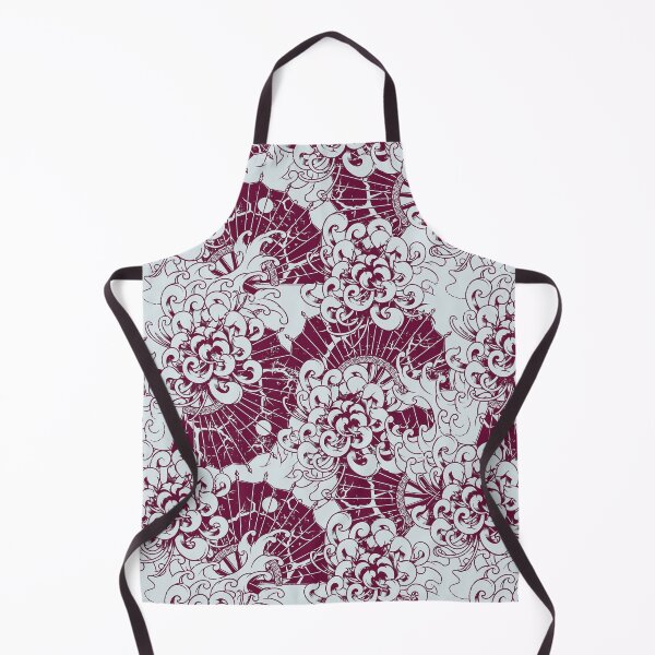 Item preview, Seamless japanese purple chrysanthemum pattern designed and sold by urban-color.