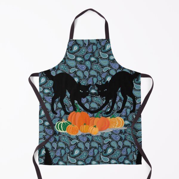 Item preview, Green Paisley Halloween Cats designed and sold by DiensDesign.