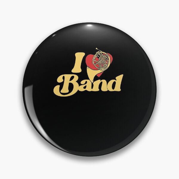 Item preview, I Love Band French Horn  designed and sold by FrictionMaxxing.