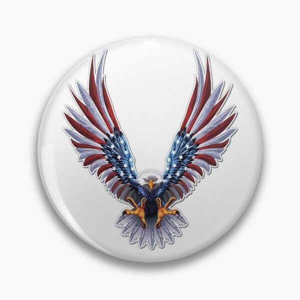 Item preview, AMERICAN FLAG EAGLE OPEN WINGS designed and sold by Estroic.