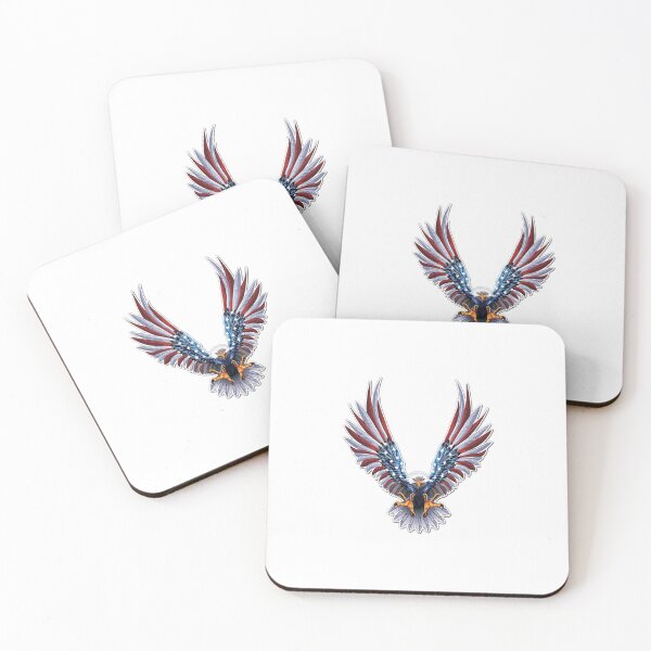 Item preview, AMERICAN FLAG EAGLE OPEN WINGS designed and sold by Estroic.