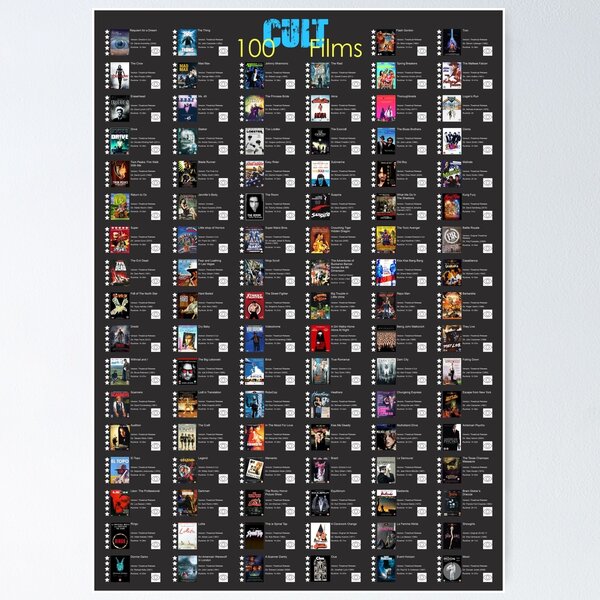 CLASSIC CULT FILM MOVIES Poster Options A4 A3 Print BUY 1 GET 2 FREE