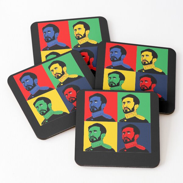 Item preview, Ras Tafari Makonnen Pop Art Portrait King Selassie I designed and sold by DoorlyLoveHaile.