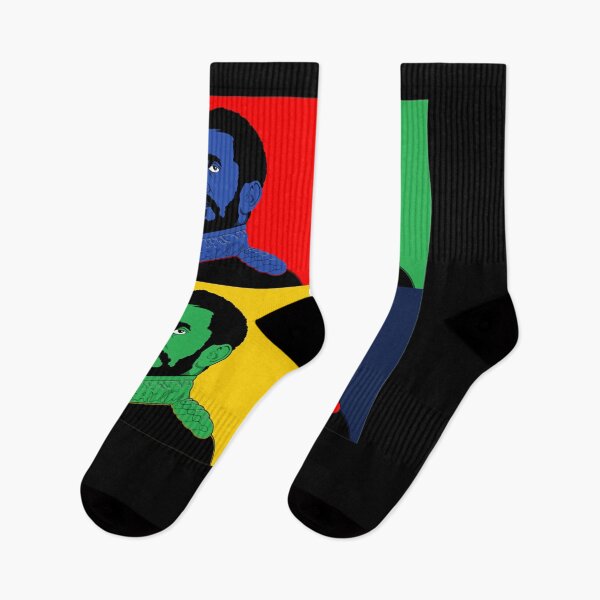 Item preview, Ras Tafari Makonnen Pop Art Portrait King Selassie I designed and sold by DoorlyLoveHaile.