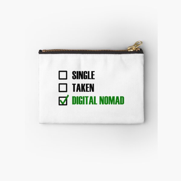 Item preview, Funny Essentials: Single Taken Digital Nomad Green tick check box - Sleek black typography design - digital nomad designed and sold by Deegital18.