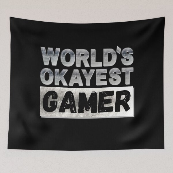 Item preview, World's Okayest Gamer, Vintage Grunge designed and sold by ACC .