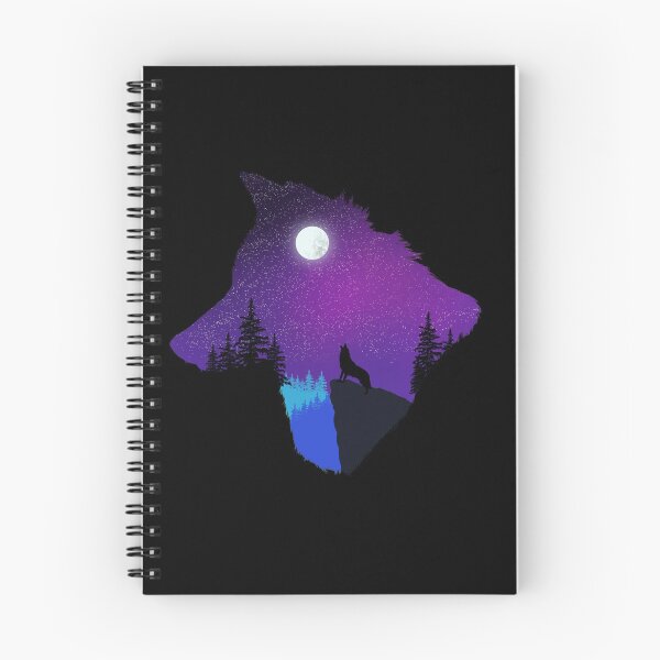 Item preview, wolf, night forest designed and sold by t-style-jmah.