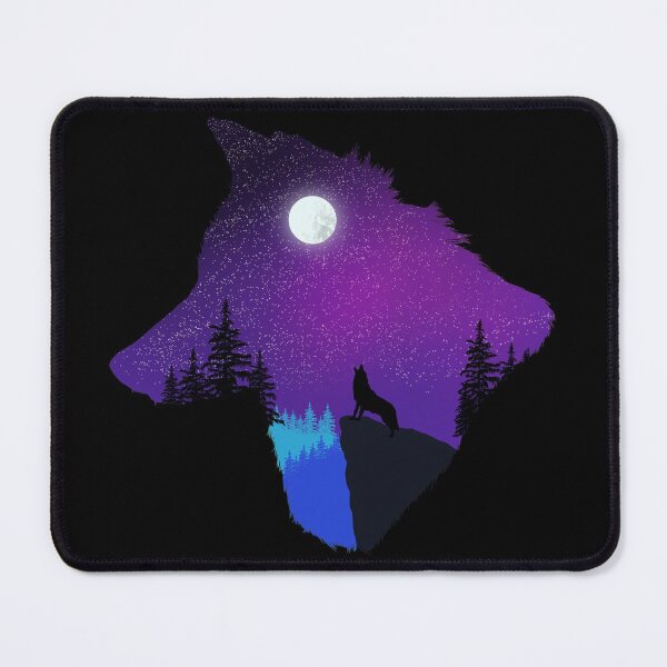 Item preview, wolf, night forest designed and sold by t-style-jmah.