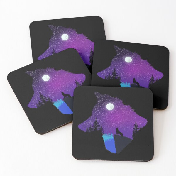 Item preview, wolf, night forest designed and sold by t-style-jmah.