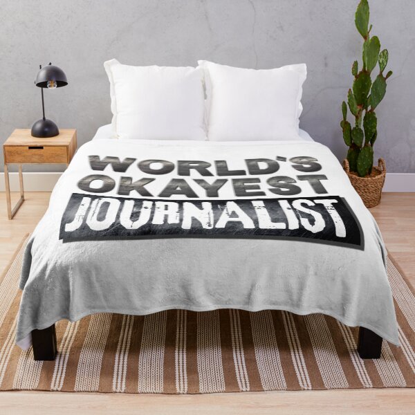 Item preview, World's Okayest Journalist, Vintage Grunge designed and sold by ACC .