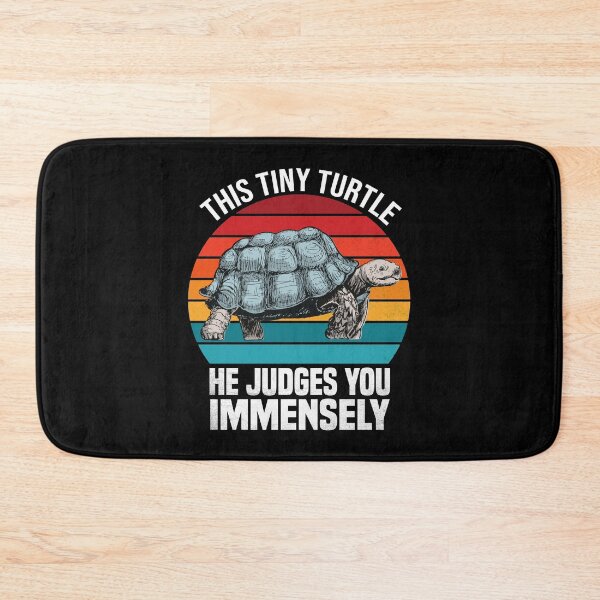 Item preview, This Tiny Turtle He Judges You Immensely vintage and retro Funny Gift for turle lovers designed and sold by Creativy.