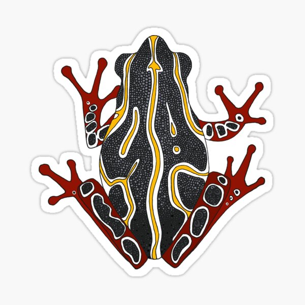 congo tree frog orange Sticker