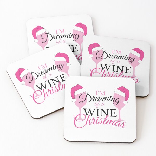 Item preview, I'm dreaming of a Wine Christmas - Rose pink designed and sold by yennyz.