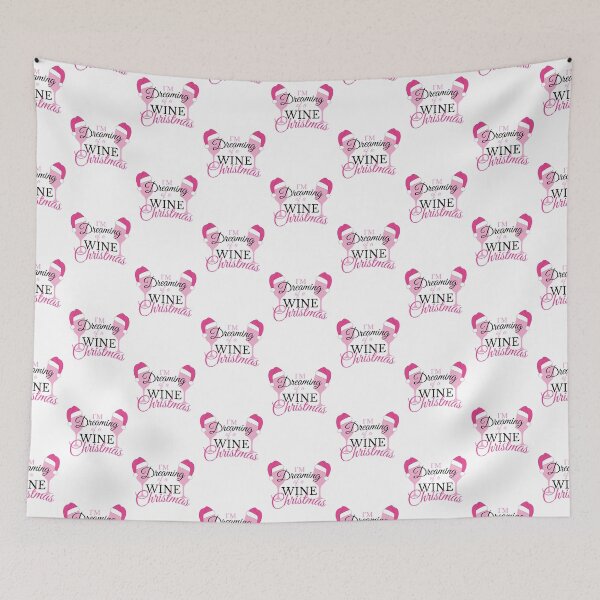 Item preview, I'm dreaming of a Wine Christmas - Rose pink designed and sold by yennyz.