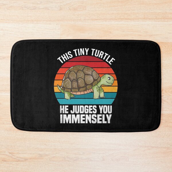 Item preview, Colorful This Tiny Turtle He Judges You Immensely vintage and retro Funny Gift for turle lovers designed and sold by Creativy.