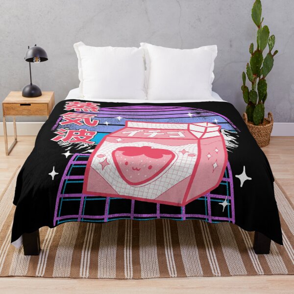 Item preview, Otaku Retrowave Japanese Kawaii Strawberry Milk designed and sold by Stronzi.