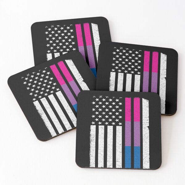 Item preview, US Flag American LGBT Bisexual Funny Bi Pride designed and sold by Stronzi.
