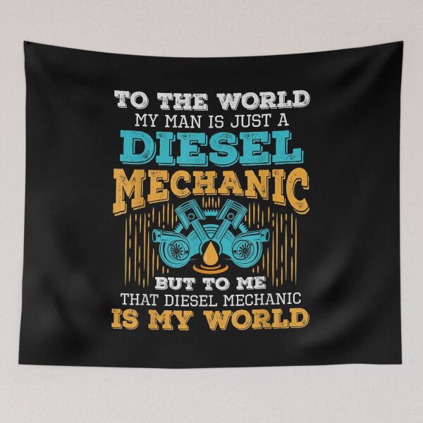 Item preview, Diesel Mechanic Wife Girlfriend Is My World designed and sold by idabry.