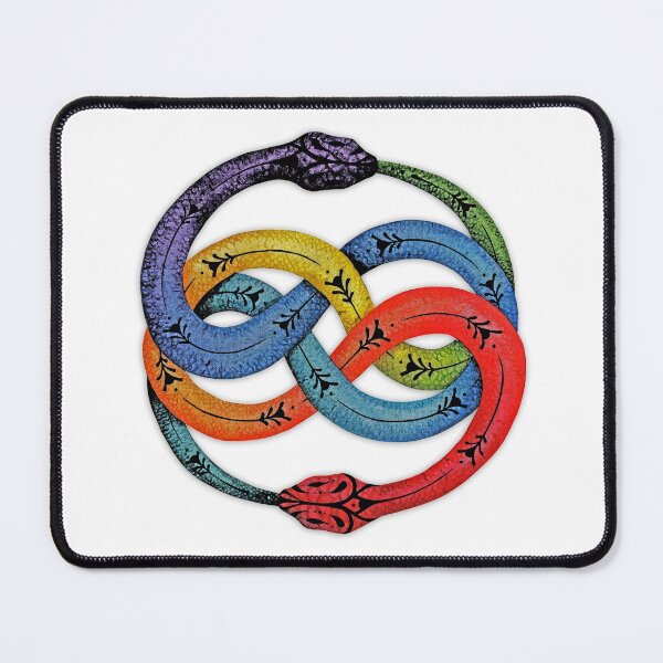 Item preview, Ouroboros with Chakras Colors designed and sold by MandalaSoul.
