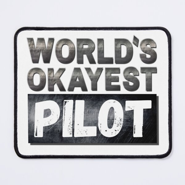 Item preview, World's Okayest Pilot, Vintage Grunge designed and sold by ACC .
