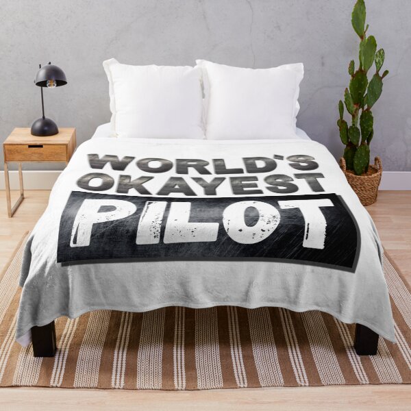 Item preview, World's Okayest Pilot, Vintage Grunge designed and sold by ACC .