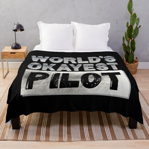 Item preview, World's Okayest Pilot, Vintage Grunge designed and sold by ACC .