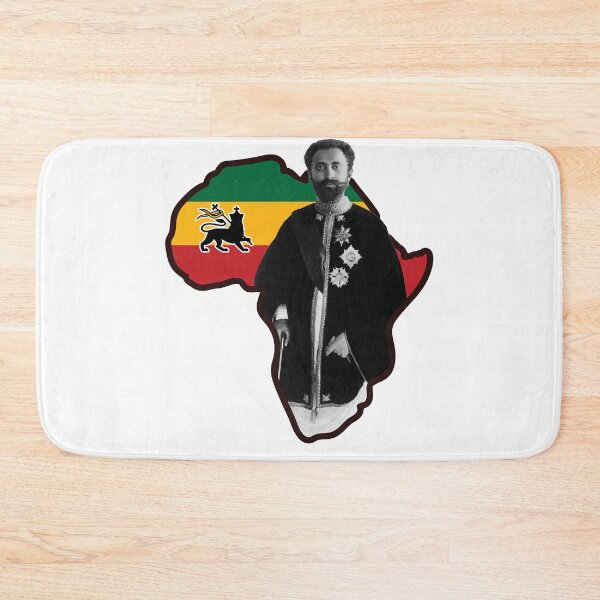 Item preview, Peace Haile Selassie I With African Map Design designed and sold by DoorlyLoveHaile.