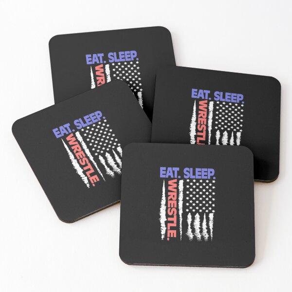 Item preview, Wrestling Eat Sleep Wrestle Usa Flag designed and sold by idabry.