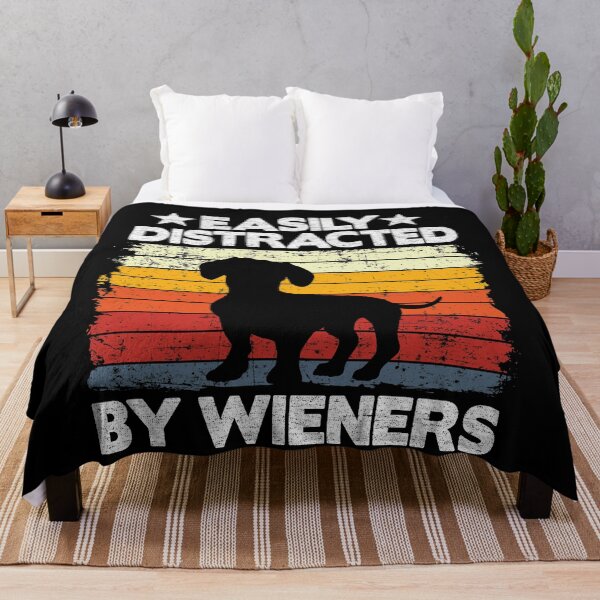 Item preview, Easily Distracted By Wieners Funny Dachshund designed and sold by Stronzi.