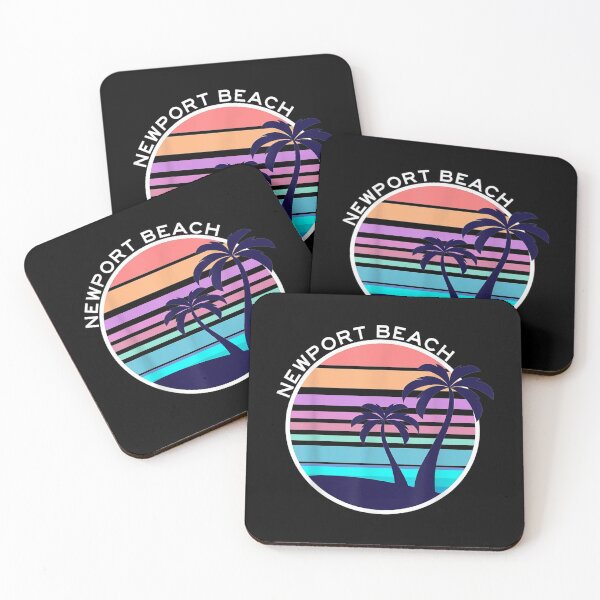 Item preview, Vintage Newport Beach California Beach Wave Sunset designed and sold by idabry.
