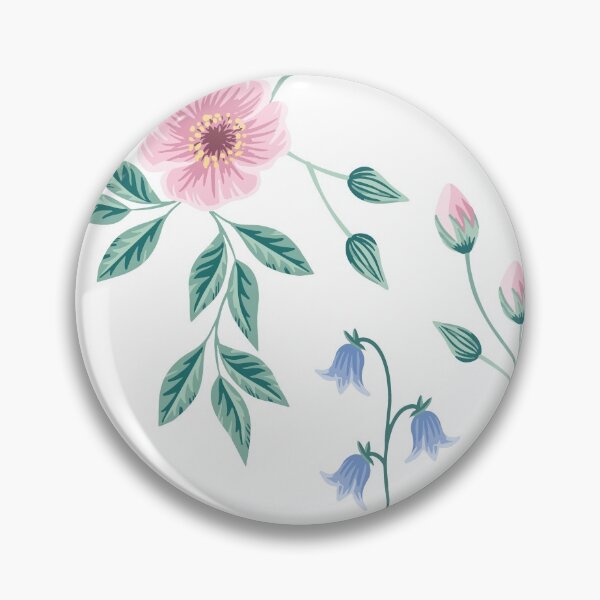 Item preview, Bluebell sprint floral pattern pink designed and sold by Katbydesign.