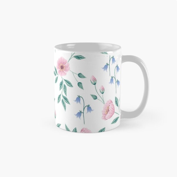 Item preview, Bluebell sprint floral pattern pink designed and sold by Katbydesign.