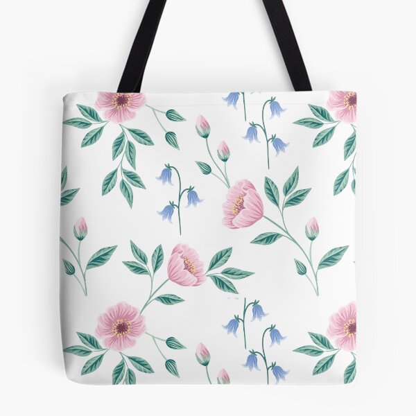 Item preview, Bluebell sprint floral pattern pink designed and sold by Katbydesign.